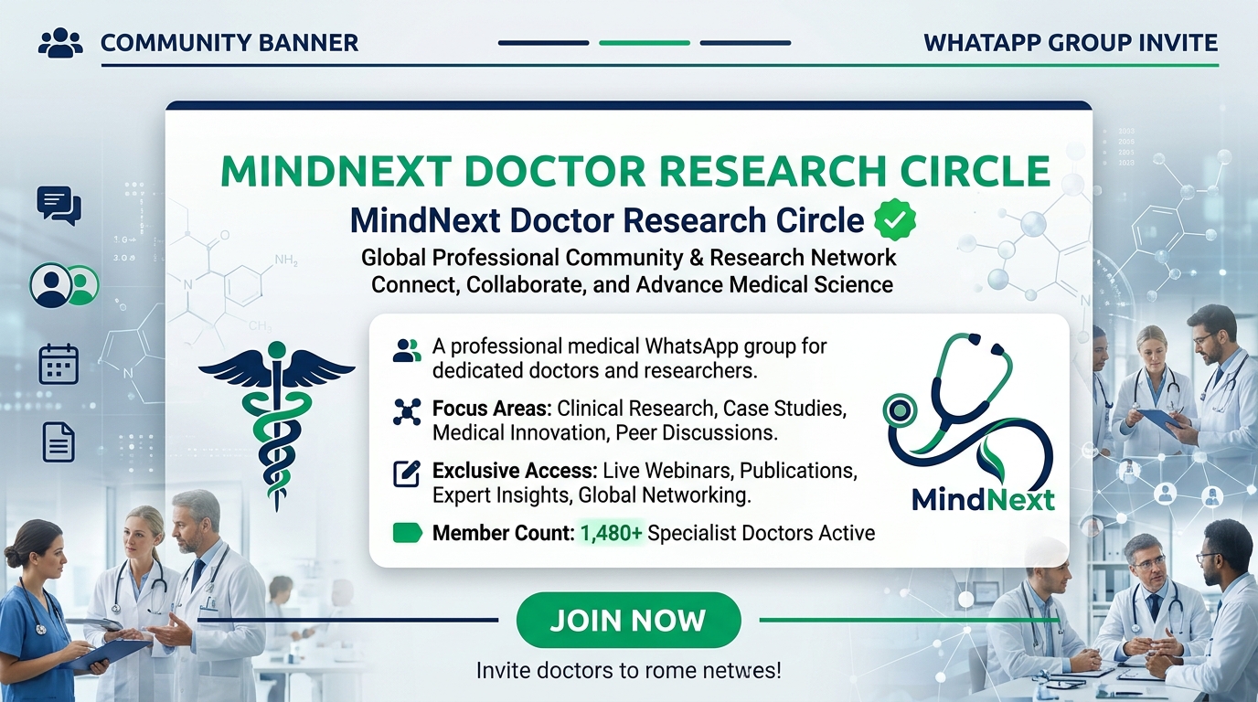 MindNext Doctor Research Circle - Official WhatsApp Group Invitation